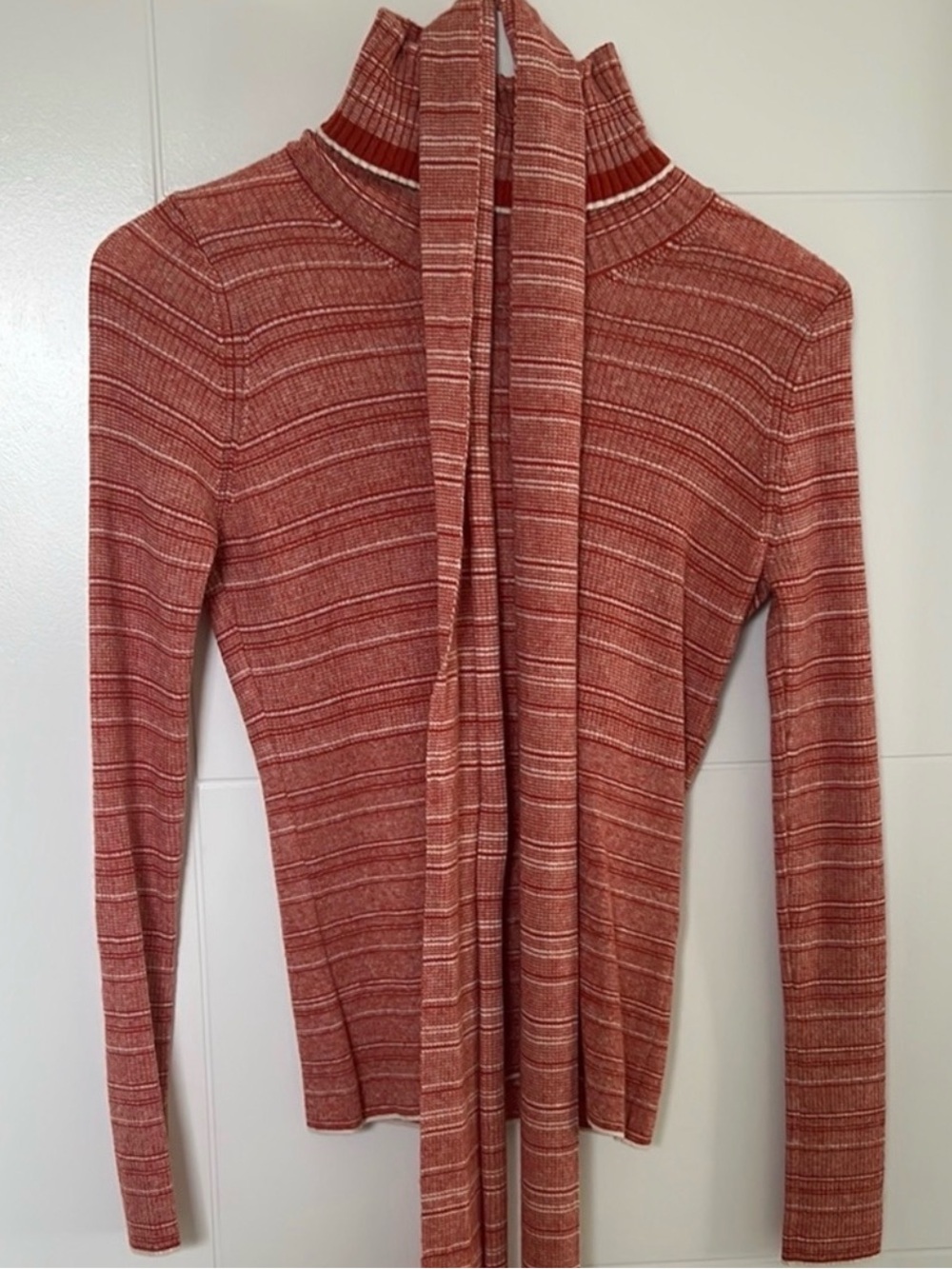 Rouje Merino Wool & Alpaca Turtleneck and Skinny Scarf - Picture 9 of 9